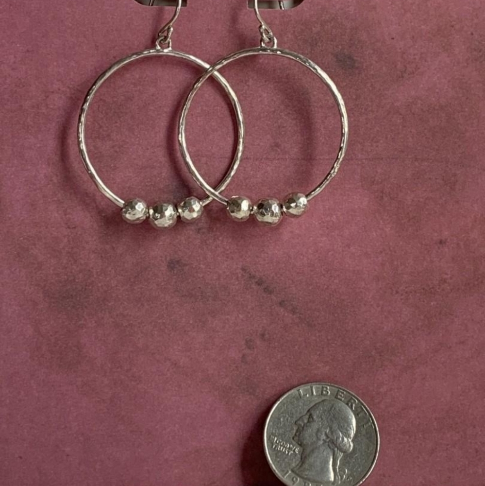 Silver Hoops - image 2